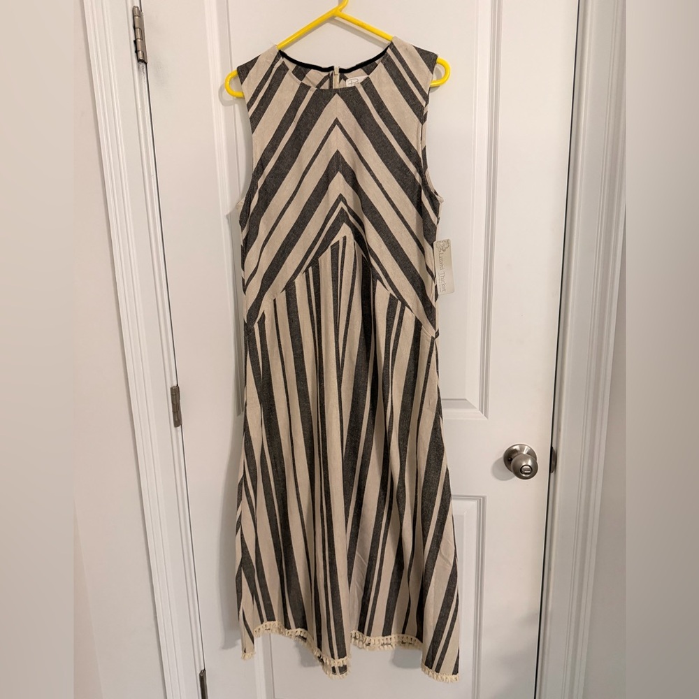 Striped Sleeveless Dress